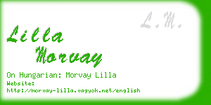 lilla morvay business card